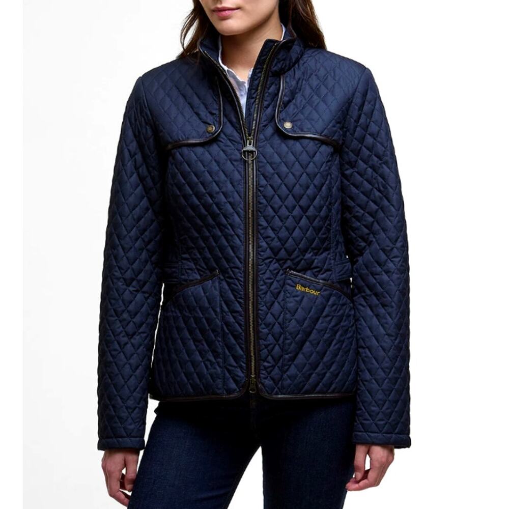 Barbour Women's Dark Navy Dahlia Quilted Jacket Size 4